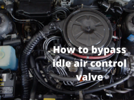 how to bypass idle air control valve
