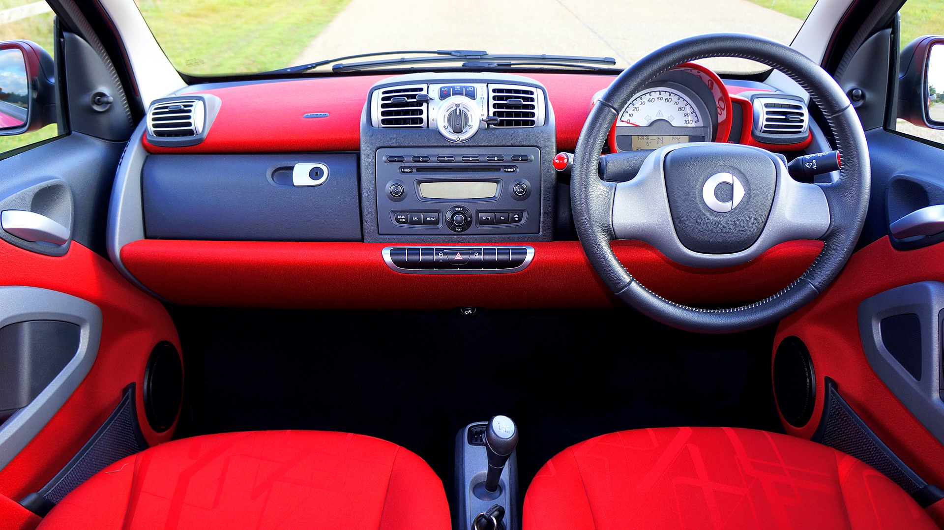 Panel under steering wheel
